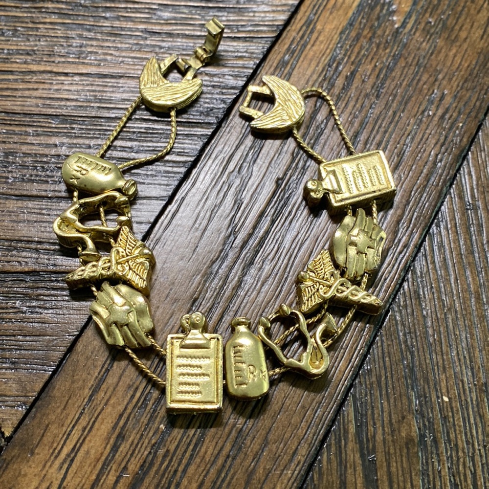 Vintage TOFA Physician Sliding Bracelet - Elegant and Unique